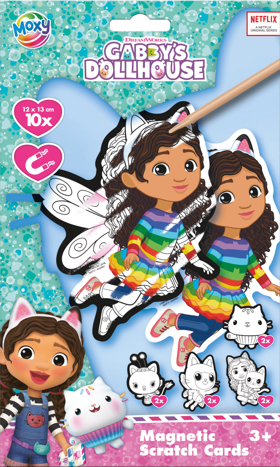 Magnetické vyškrabávací obrázky Gábinčin kouzelný domeček 10 ks