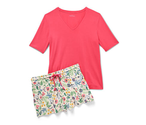 Tchibo - Krátká pyžamová souprava - pro ženy - vel. S 36/38 - barva: béžová