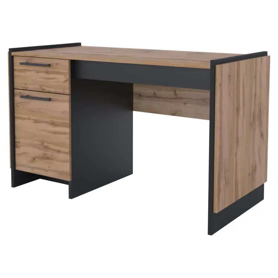 Tempo Kondela PC stůl 130 AMONI 1D1S, dub wotan