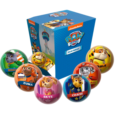 Míč Tlapková patrola 6 cm - Chase - modrý