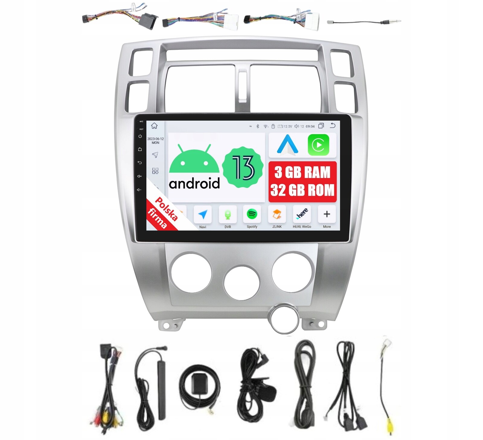 Rádio 2DIN Navigace Android Hyundai Tucson 1 A 3/32 Gb Dsp Carplay Lte