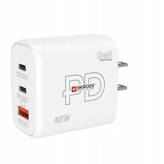 Usb A+c nabíjecí adaptér Power charger 65W GaN Us, Power Delivery, typ A