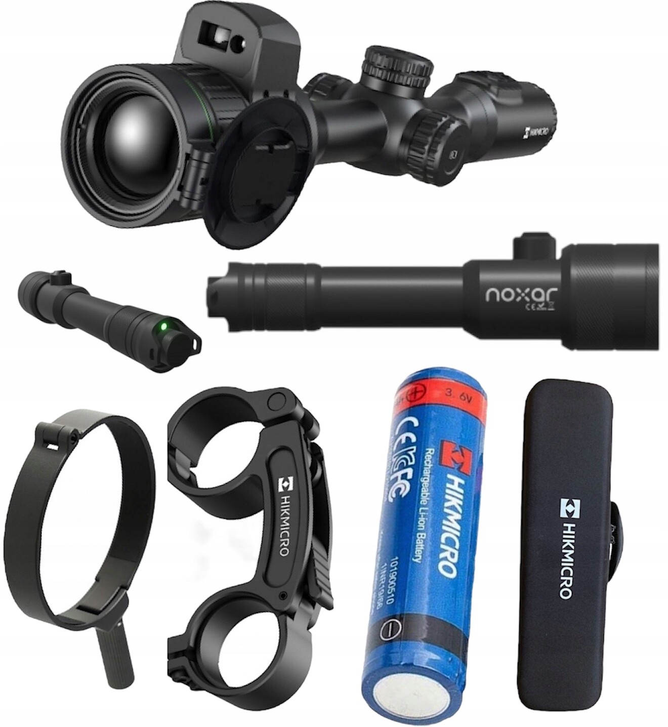 Zaměřovač pro noční vidění Hikmicro Alpex 4K Lrf +noxar Dir Pro V2 850/940 nm 4v1