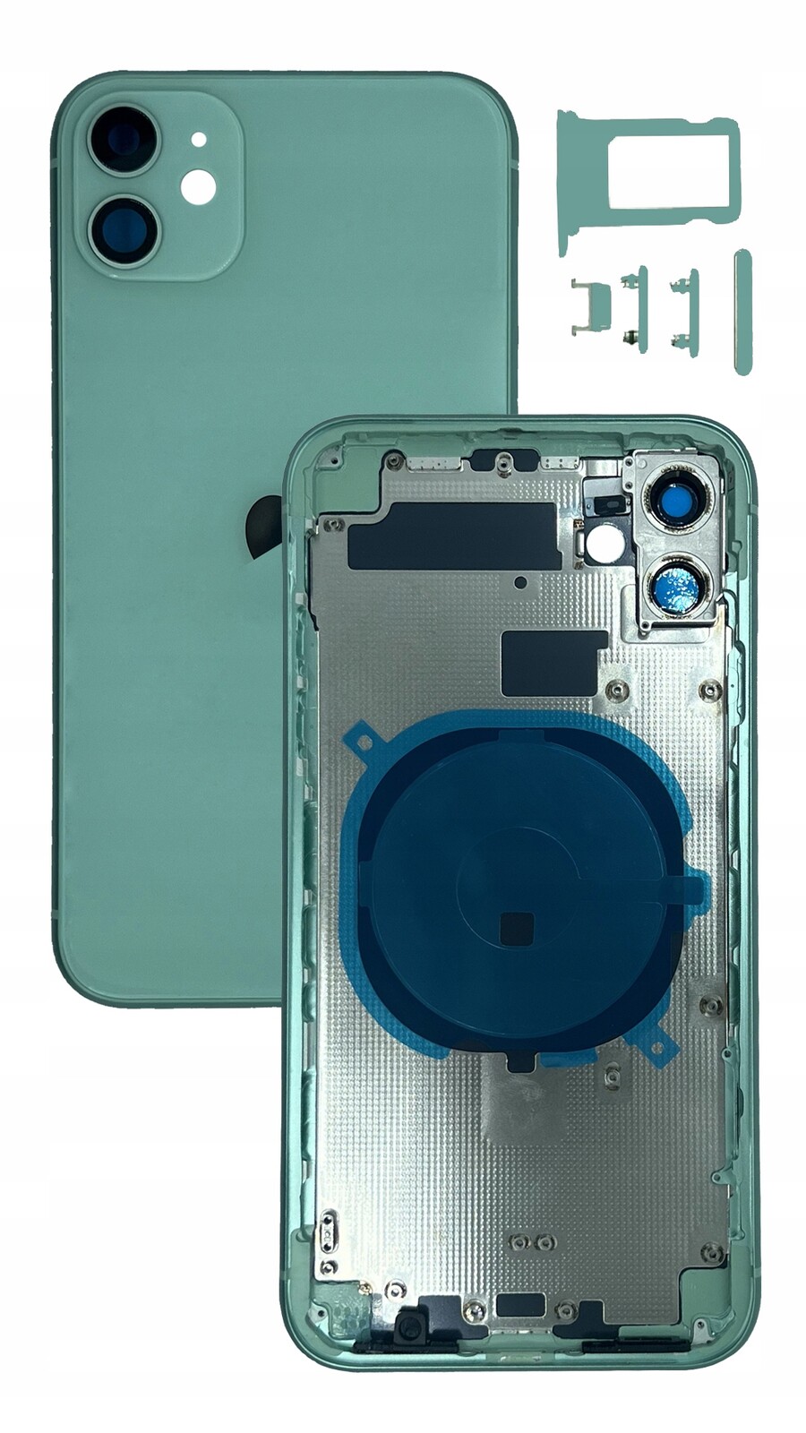 Kompletní pouzdro Zelené pro Apple iPhone 11, tělo, rámeček, zadní kryt