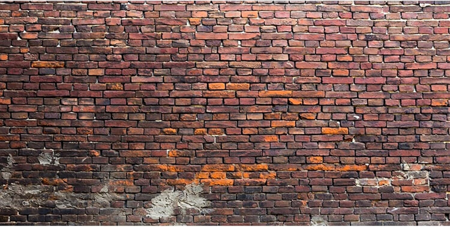 Vinylové fotografické pozadí pro fotografování, cihlová zeď 6x3 m