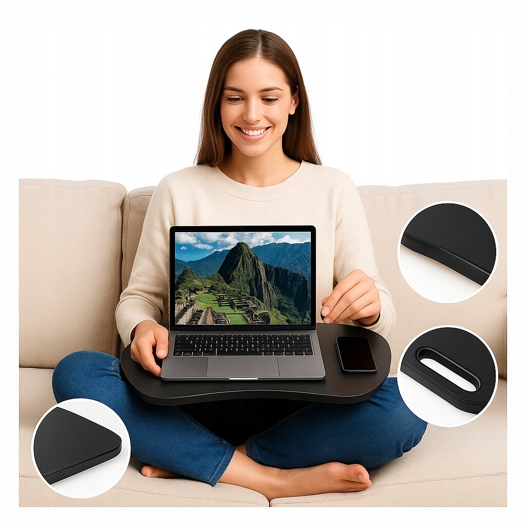 Stolek pod Notebook Podstavec na postel Skládací mobilní podnos Stojan