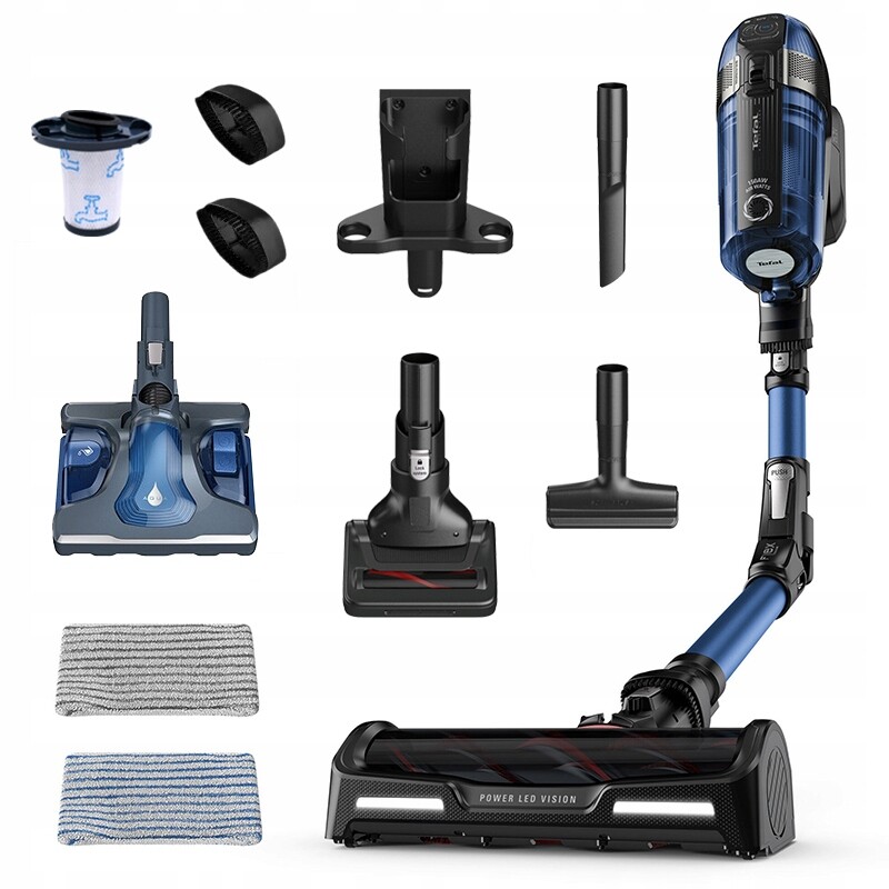Tyčový vysavač Tefal X-Force Flex 12.60 Aqua TY98C0 45min Funkce mytí