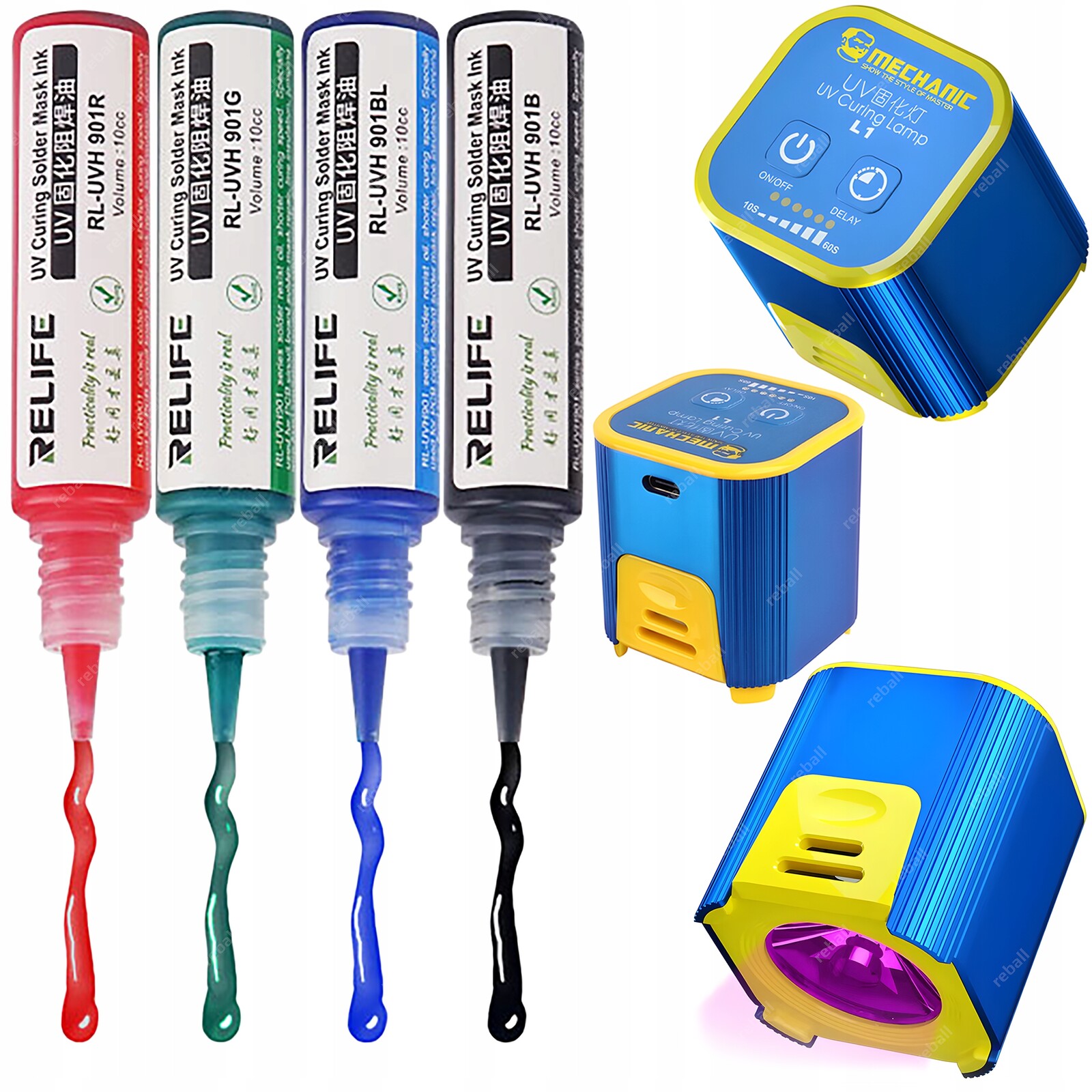 Mechanická Lampa L1PRO Uv Led Pro Vytvrzování Laku Soldermasky 5 Laků