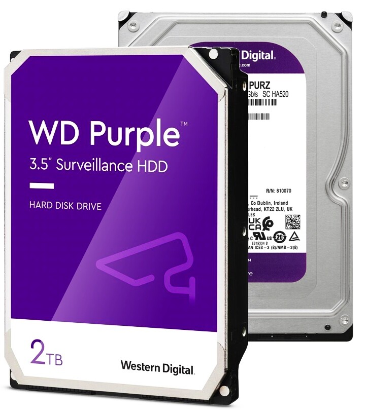 Pevný disk Hdd Wd Purple 2TB Sata III 2000Gb pro Cctv WD23PURZ