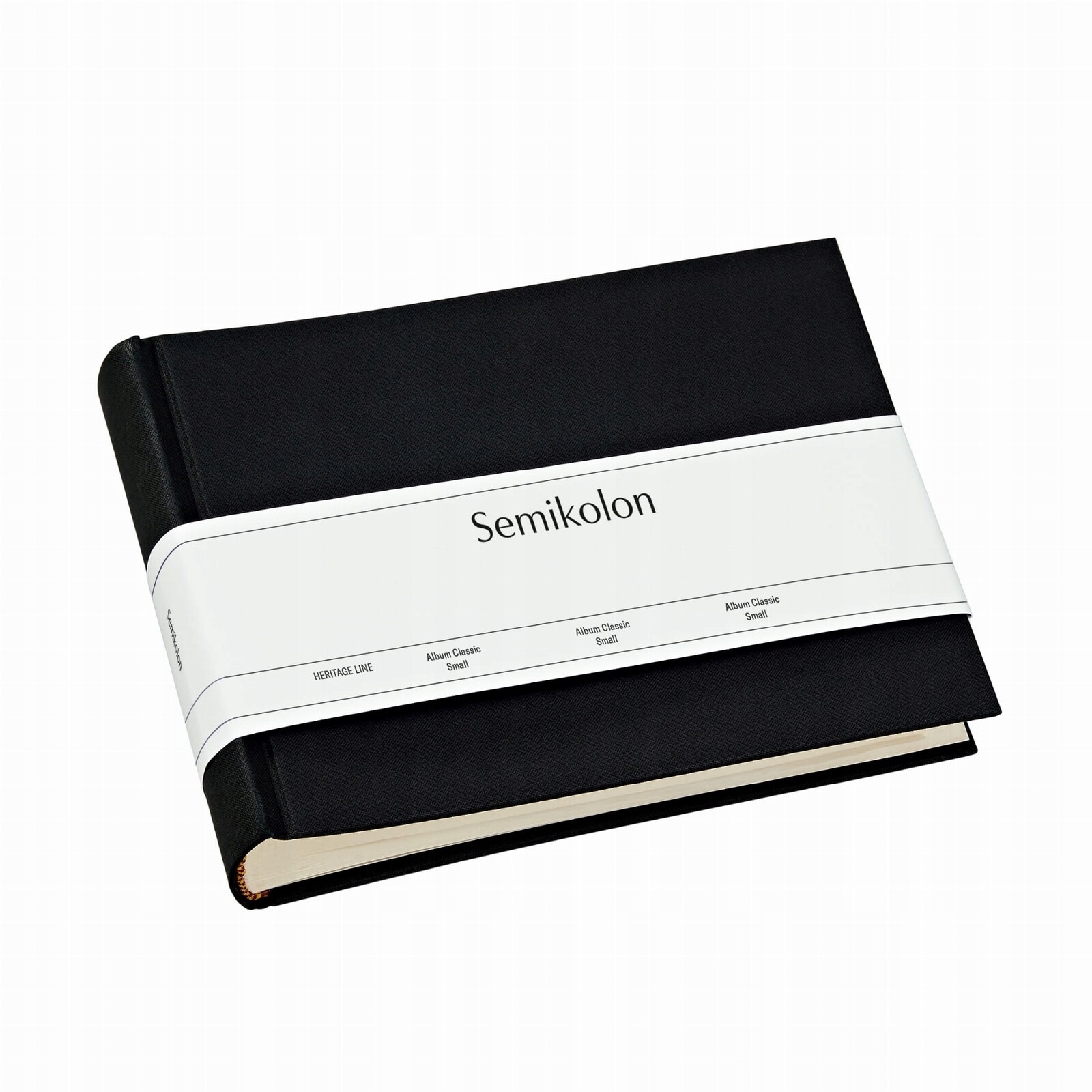 Album Semikolon Classic Small, krémové listy, černé