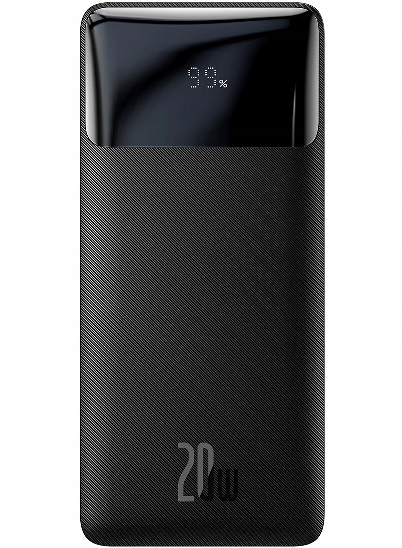 Baseus Bipow Powerbank 10000 mAh 20 W černá kabel Usb-a Micro Usb 0.25 m