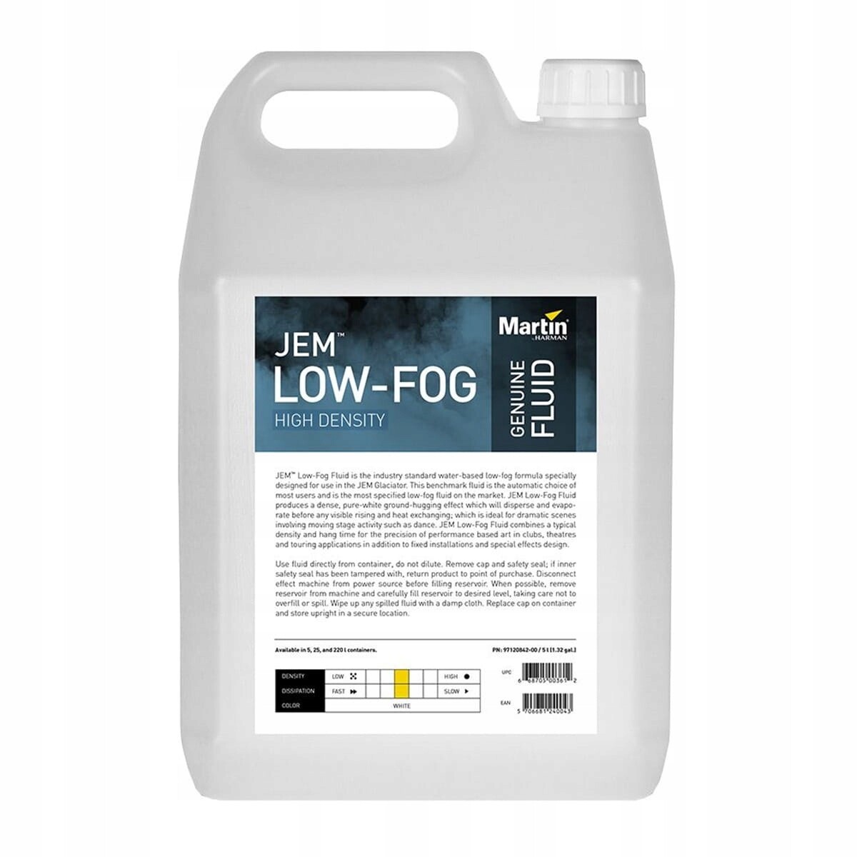 Martin Jem Low-Fog Fluid High Dens 5 l kapalina pro generátory mlhy