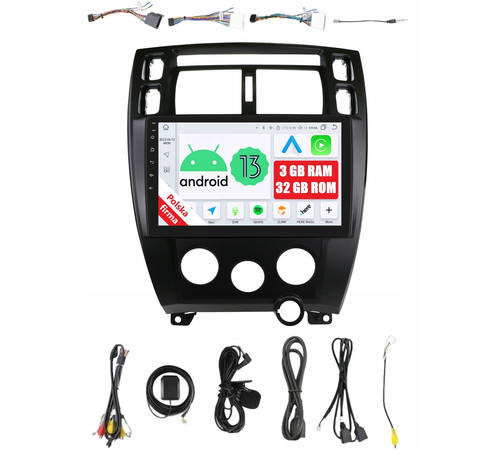 Rádio 2DIN Navigace Android Hyundai Tucson 1 A 3/32 Gb Dsp Carplay