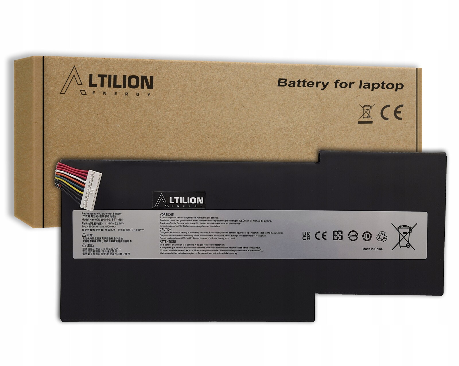 Baterie BTY-M6K pro Msi Stealth Pro GF63 GF65 GF75