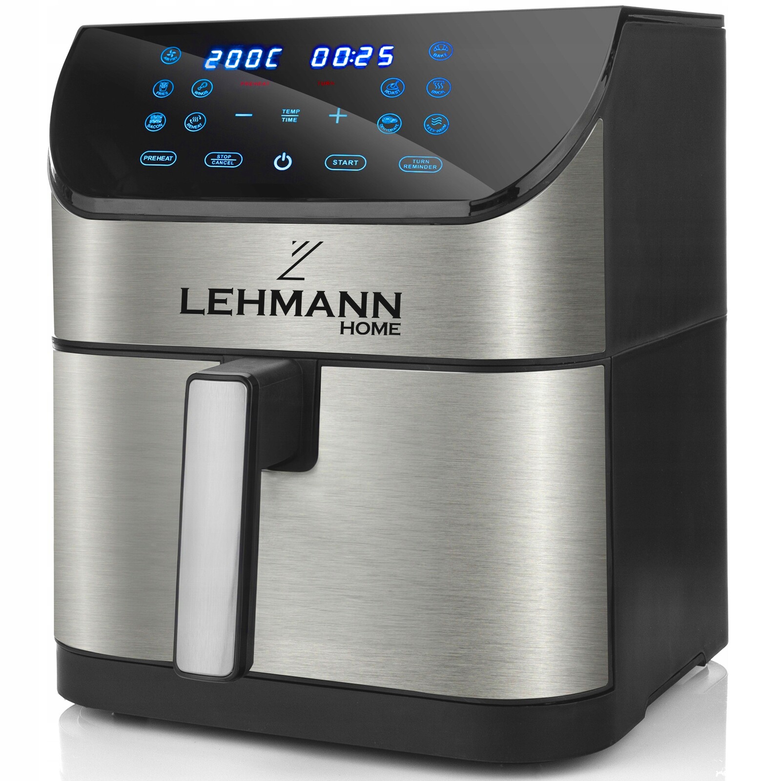 Beztuková Fritéza Airfryer 8 L, Nepřilnavá, Lehmann, 12 Programů