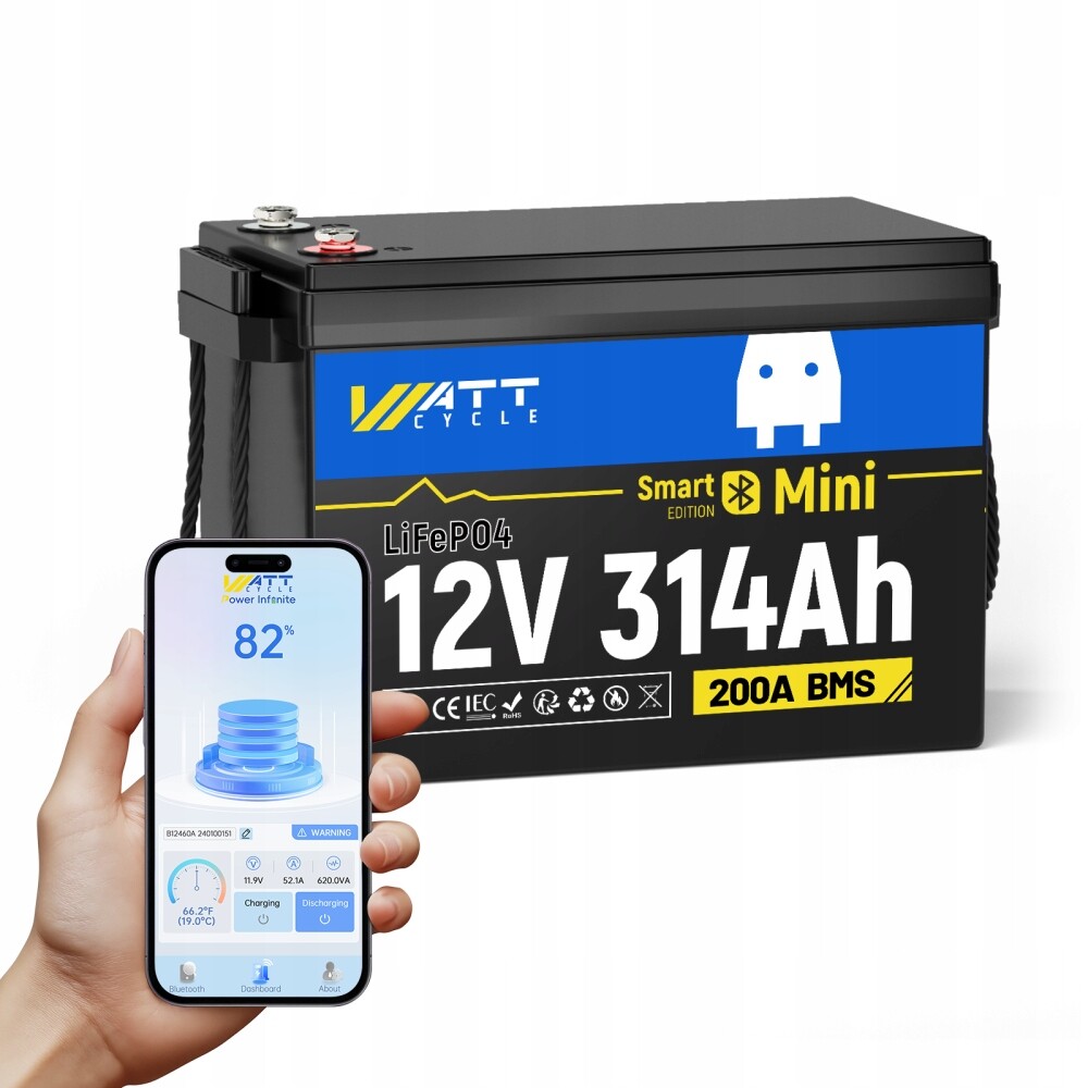 Akumulátor LiFePO4 12V 314Ah s Bluetooth – Kamper, Fotovoltaika, Off-Grid