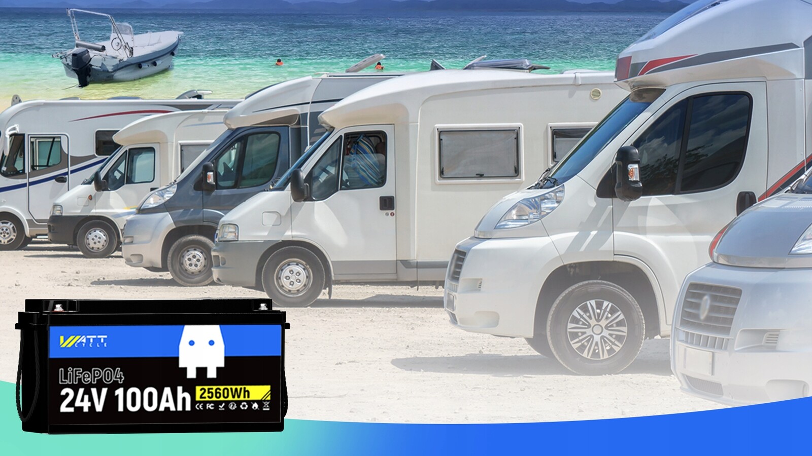 Akumulátor Litowo-jonowy 24V 100AH LIFEPO4 Wysoka Wydajność,długa Żywotność