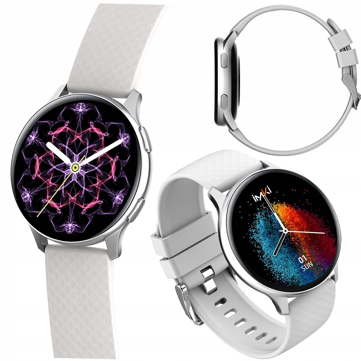 Chytré Hodinky Imiki KW66 Pro na běhání, Silver