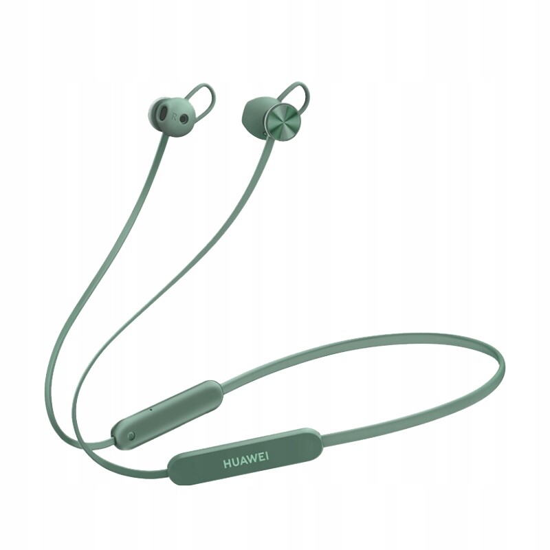 Bezdrátová Bluetooth sluchátka s páskem na krk Huawei Freelace Green