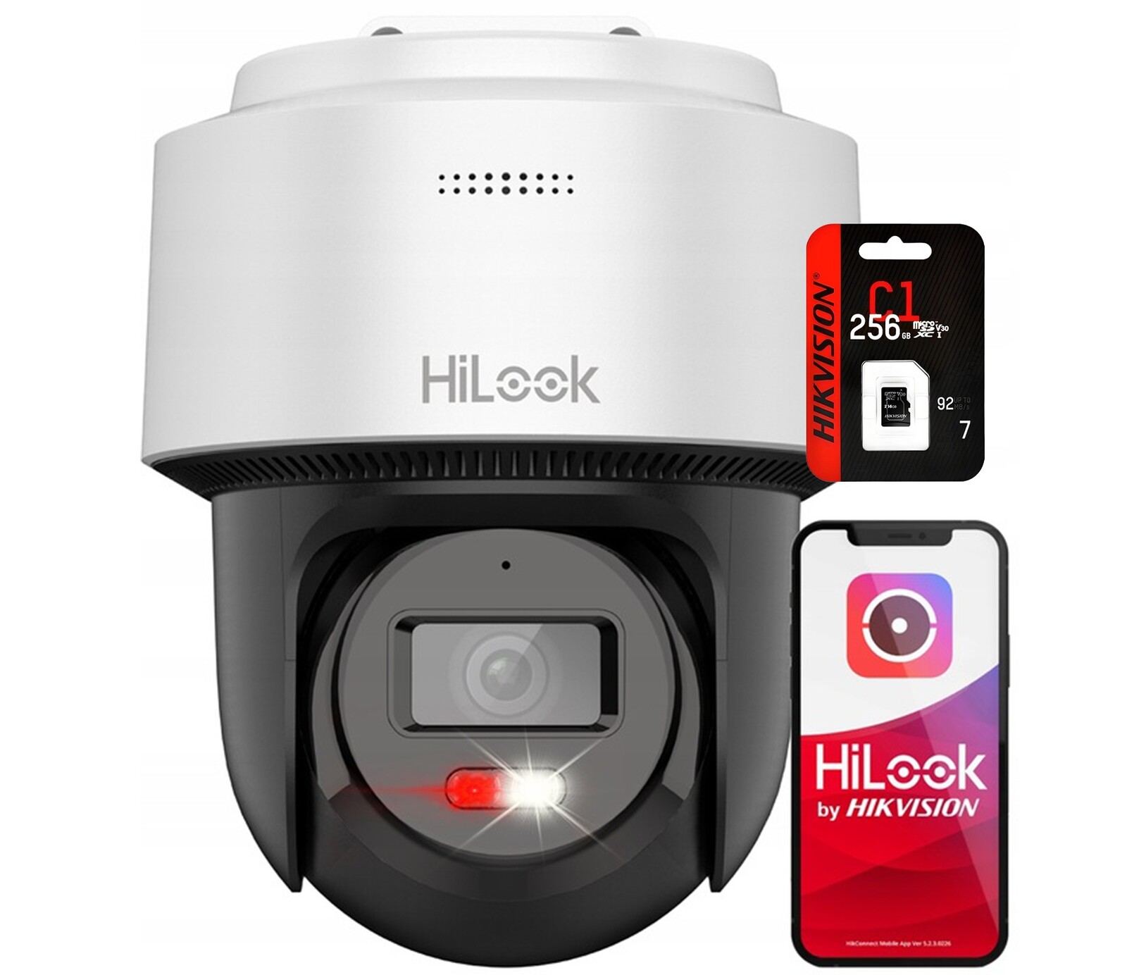 Otočná Ip kamera 6Mpx 3K+ Venkovní HiLook od Hikvision 256GB karta