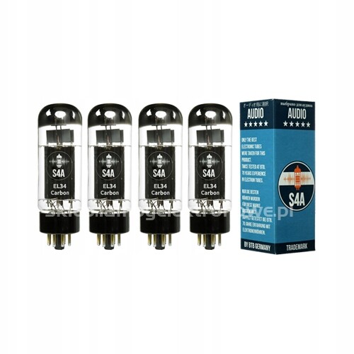 EL34 Carbon S4A – 4 ks – vybraný čtverec
