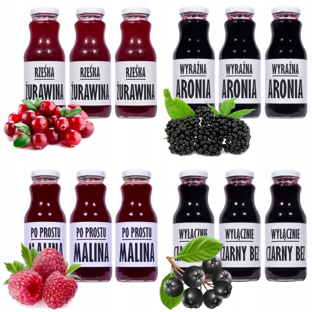 Sada 12 přírodních šťáv 250 ml Přírodní Odolnost