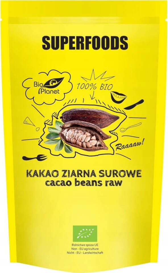 Kakao Surová Zrna Bio 200 g Bio Planet