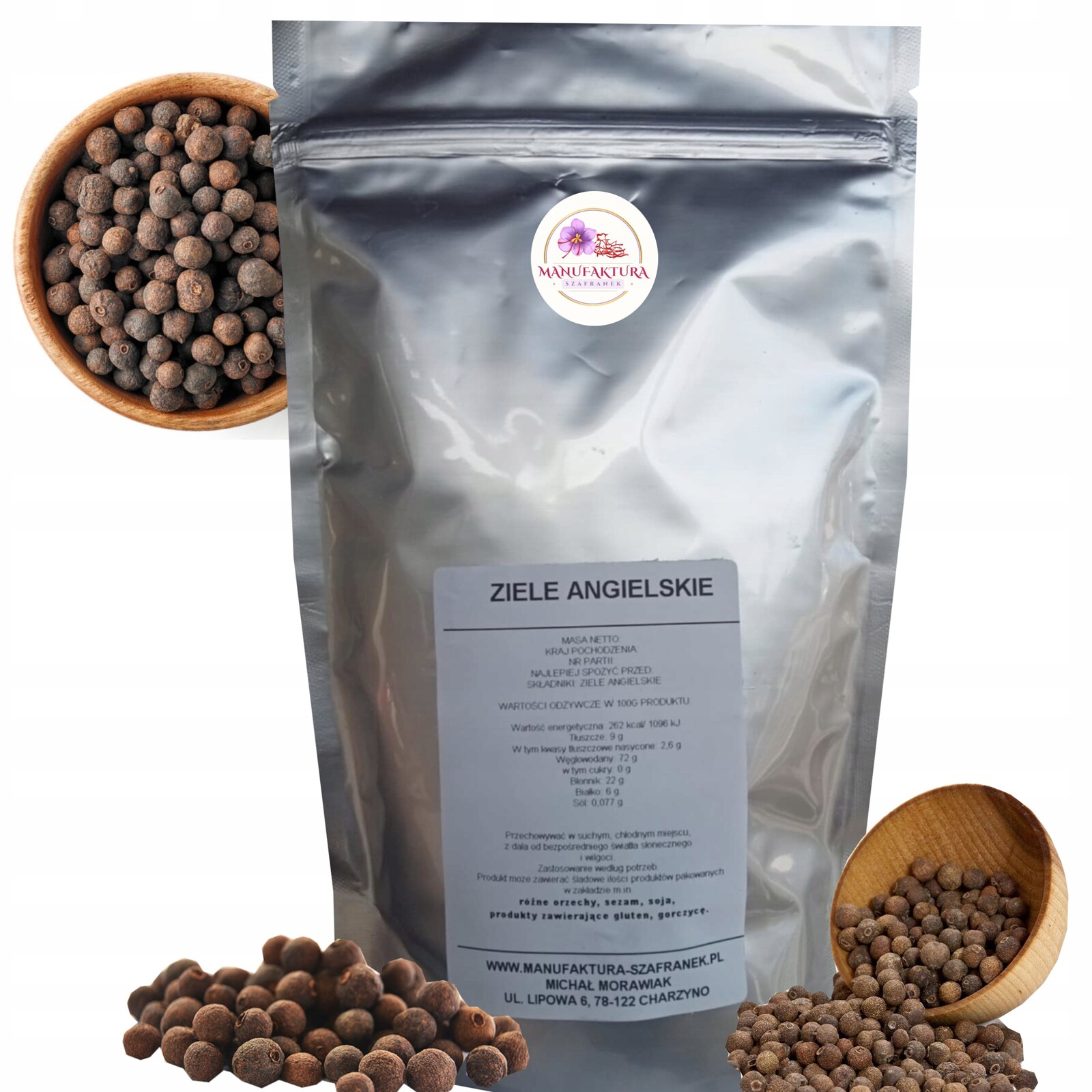 Nové Koření Zrno 1000G 1kg Aromatické Manufaktura Szafranek