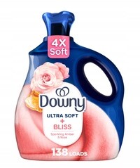 Downy Ultra Soft Amber & Rose 2,76 l 138 oplachů – Koncentrát na oplachování