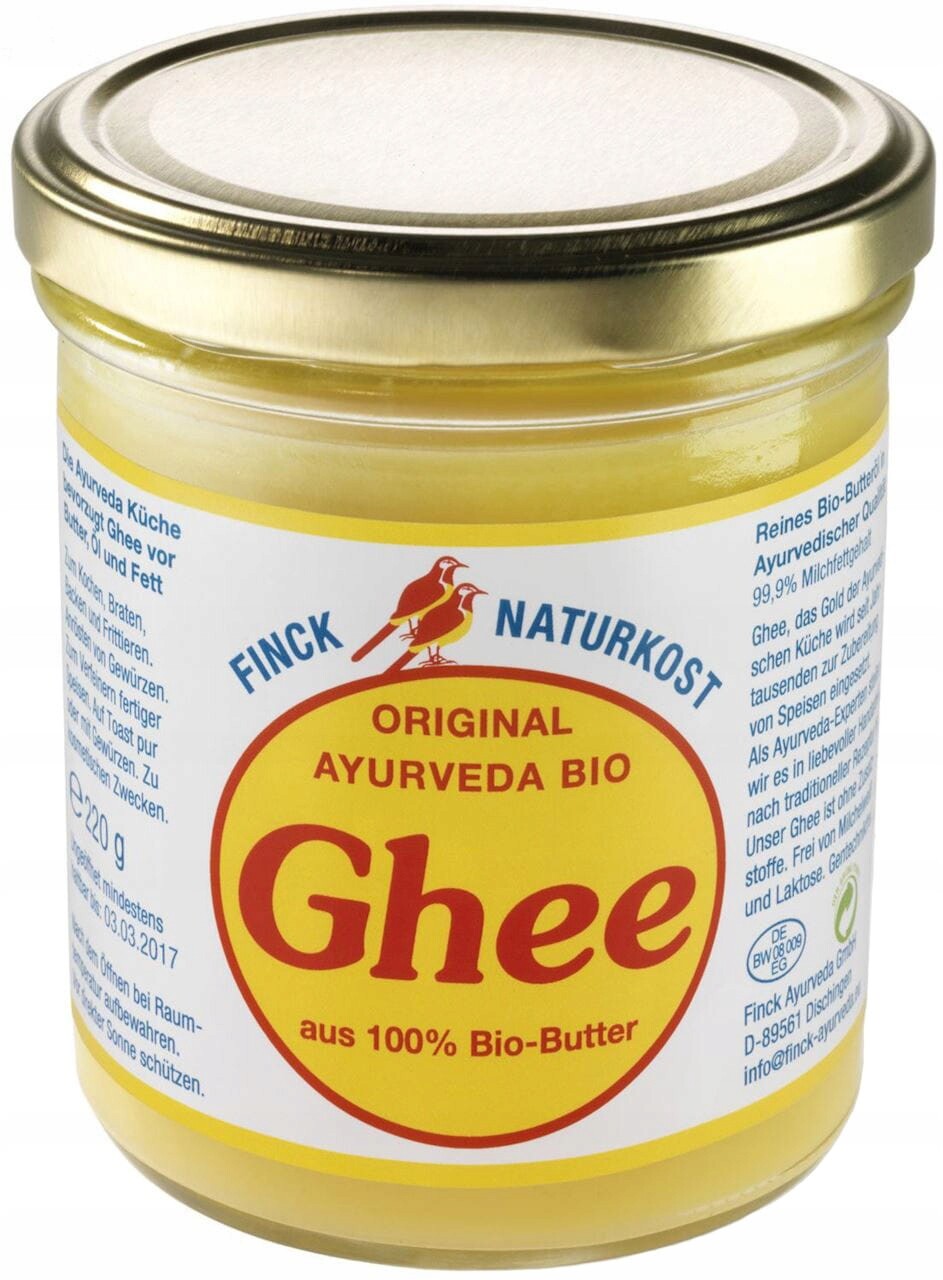Čisté Máslo Ghee Bio 220 g – Finck Ayurveda