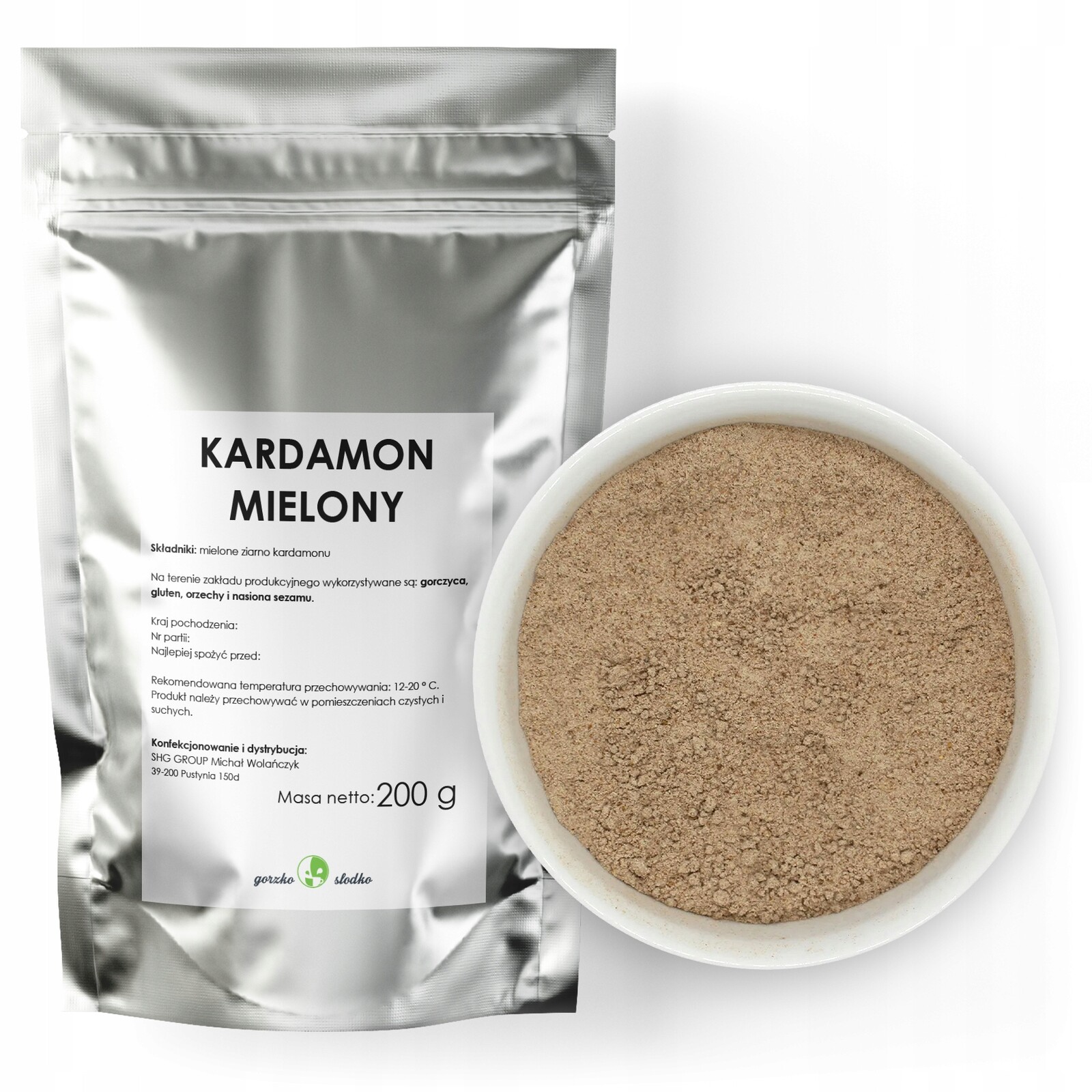 Kardamon Mielony aromatický mletý kardamom 200g