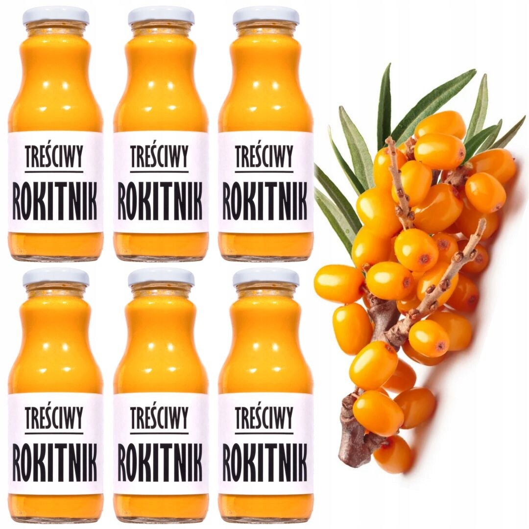 Rakytníkový džus 100% přírodní lisovaný 250 ml Set 12 Kusů – Tak Levněji