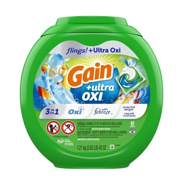 Gain Flings Ultra Oxi 60 ks – Kapsle na praní