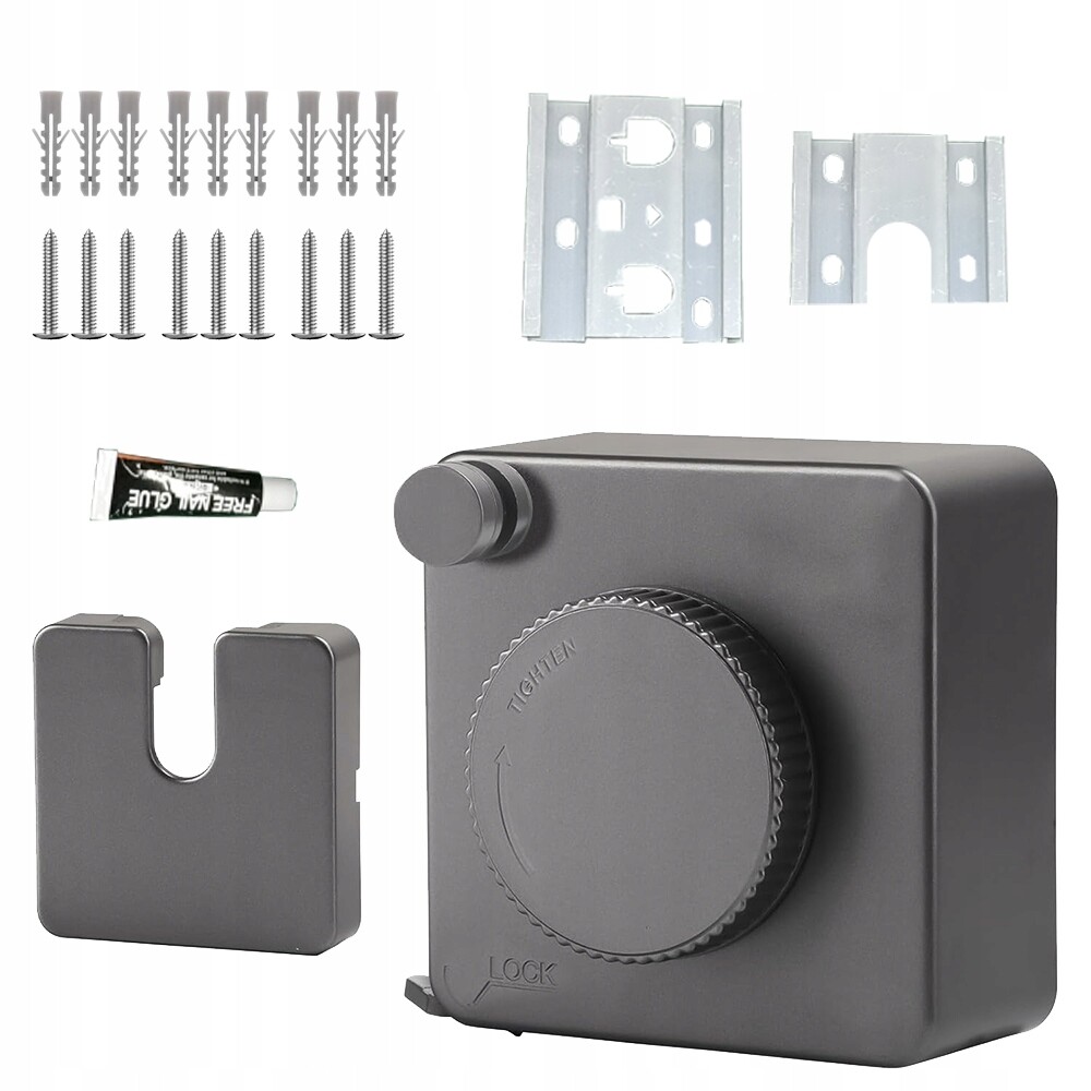 Retractable Washing Line 4 m Nerezová Ocelová Šňůra Šedá Protiskluzová