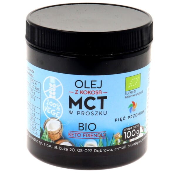 Pięć przemian Kokosový olej Mct v prášku 100 g