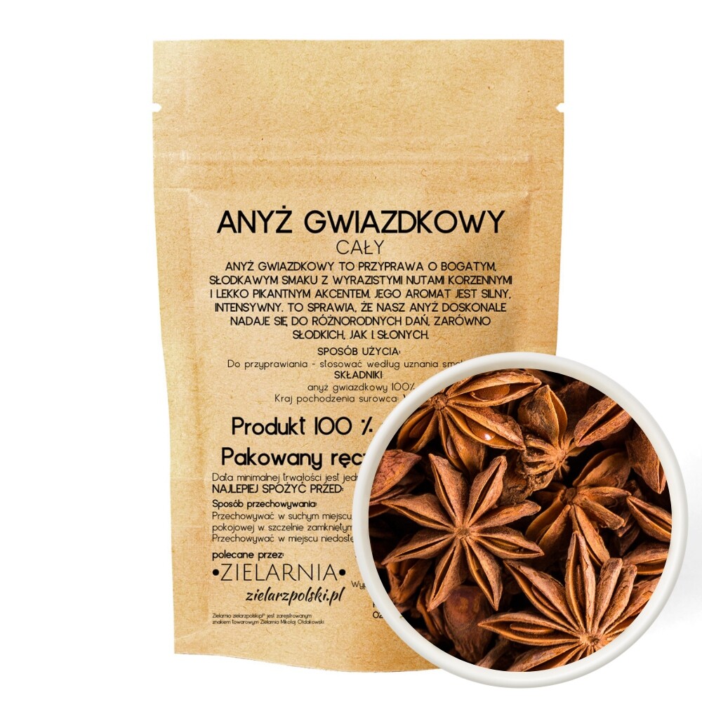 Hvězdičkový anýz celý 50g Zielarzpolski
