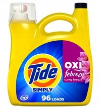 Tide Simply Oxi Boost Febreze 4,05 l 96 praní Univerzální gel na praní