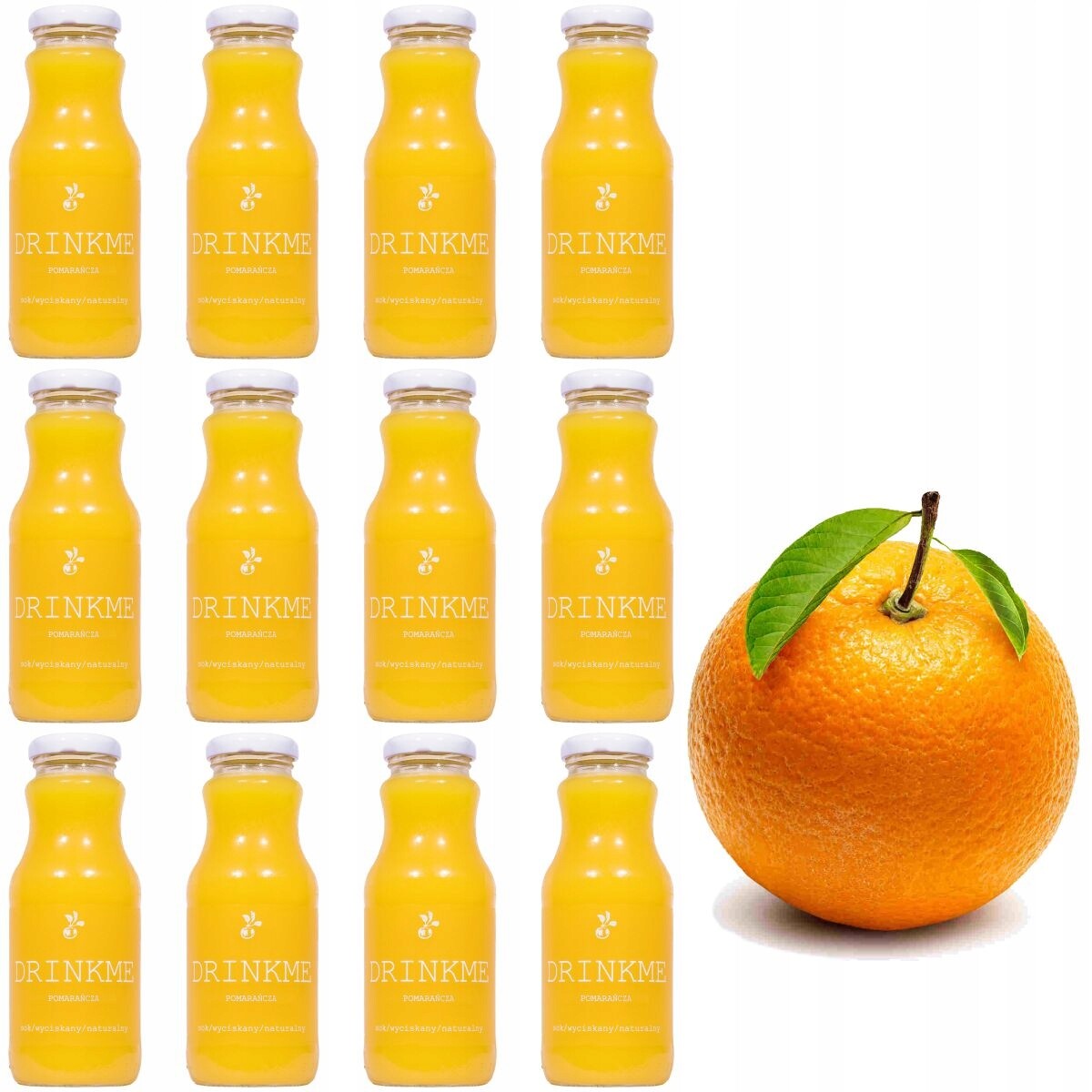 Sok pomeranč Drinkme pomerančový džus 100% 250 ml