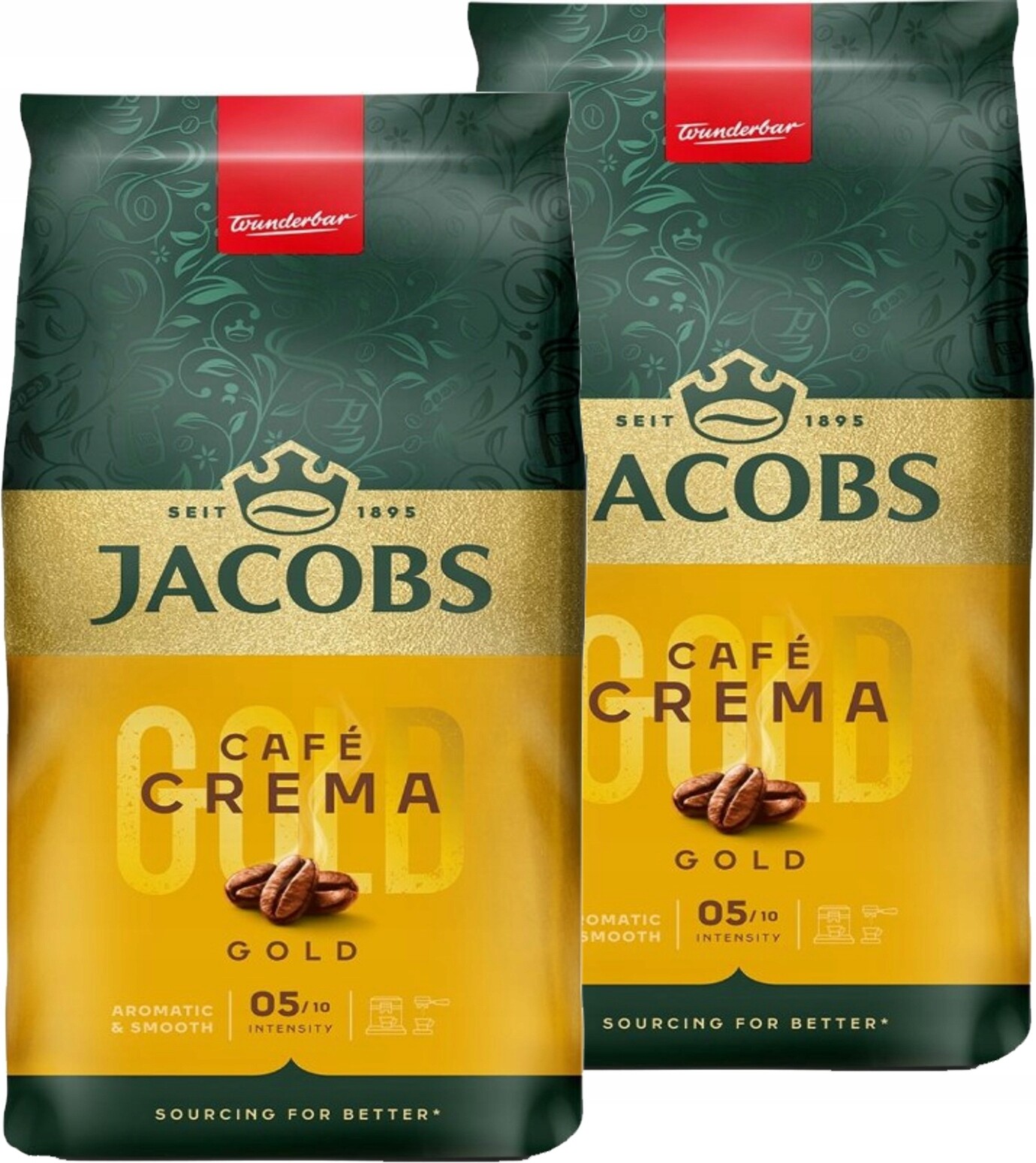 Káva zrnková Jacobs Crema Gold 2x 1kg