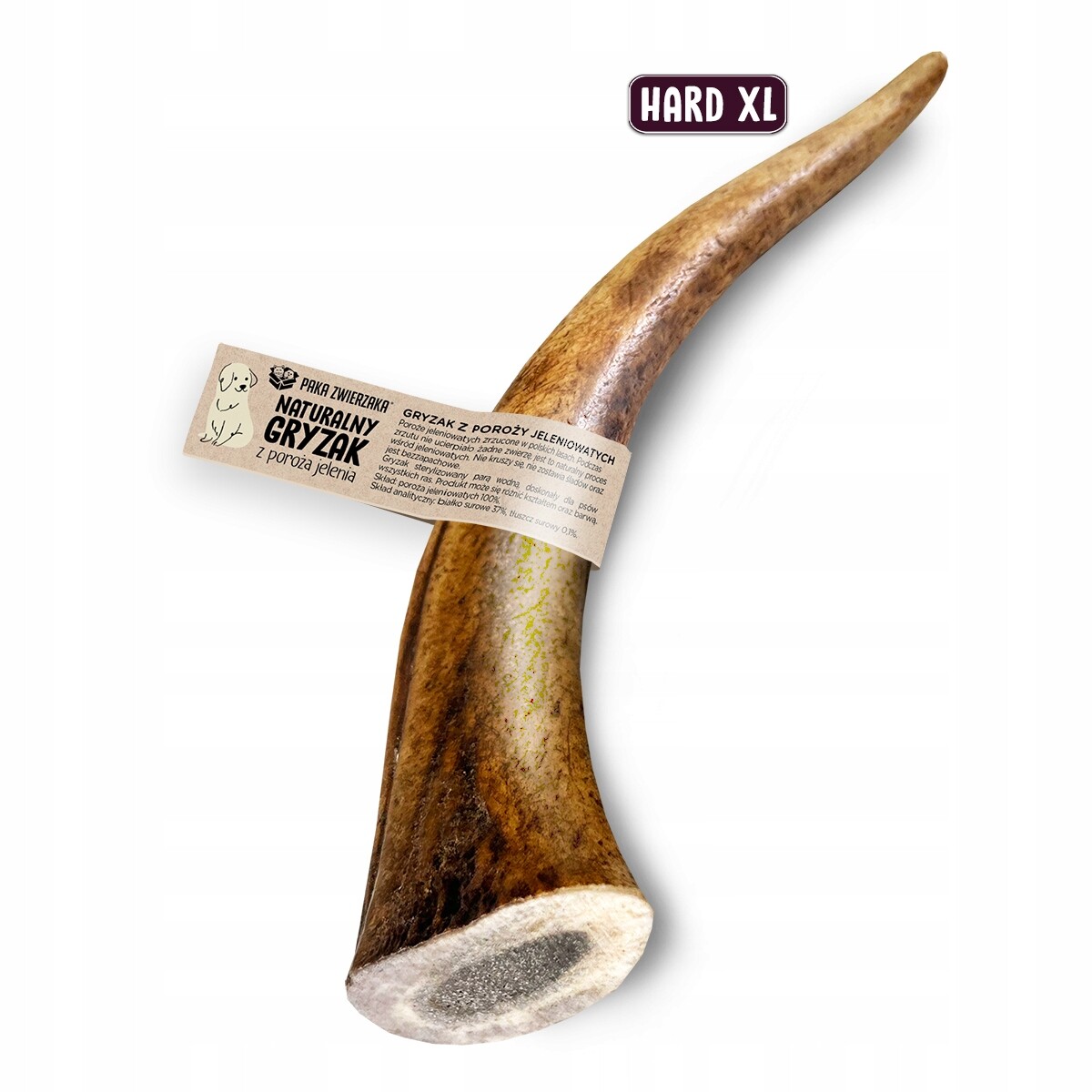 Paka Zwierzaka Přírodní Kousátko Jelení parohy Hard XL