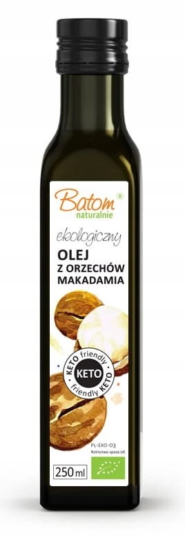 Makadamový Olej Virgin Keto Bio 250 ml Batom