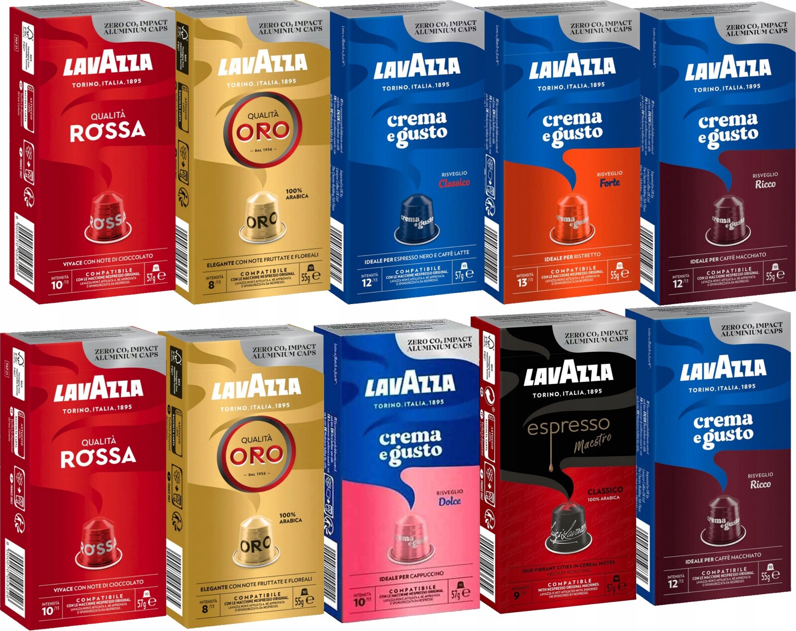 Kapsle pro Nespresso Lavazza Espresso 100 kusů