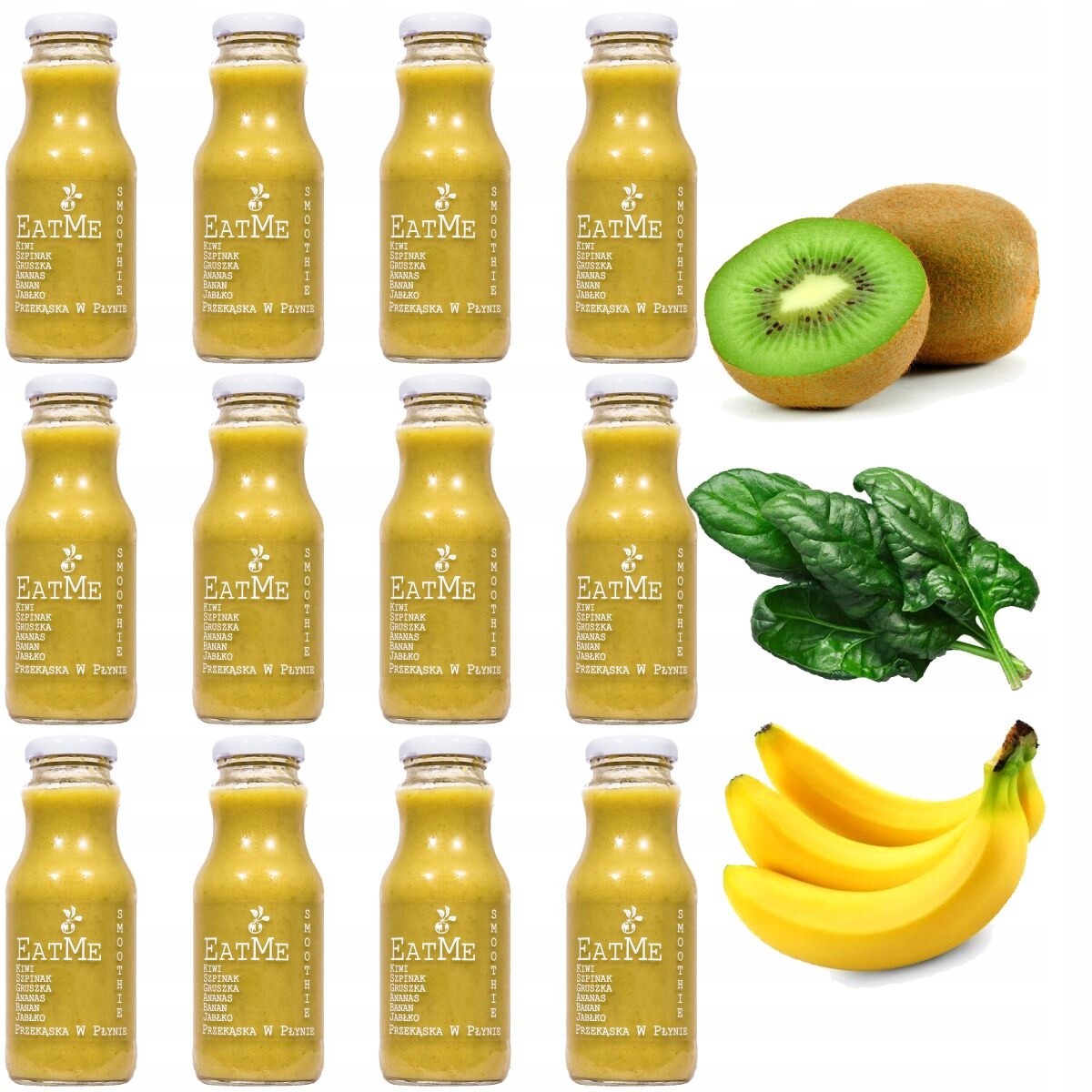 Smoothie EatMe 250 ml Kiwi Špenát Banán