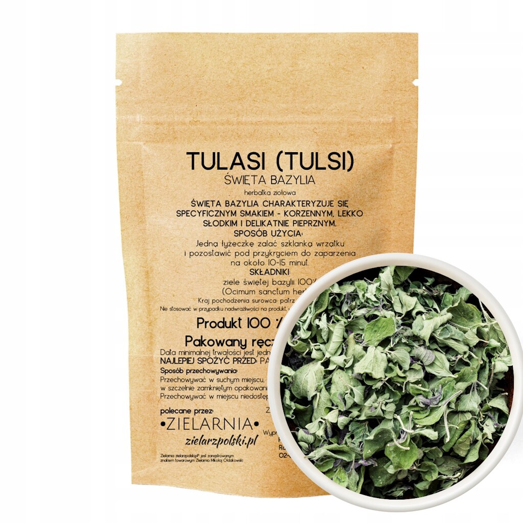 Tulsi – posvátná bazalka 50 g (tulasi) Zielarzpolski.pl