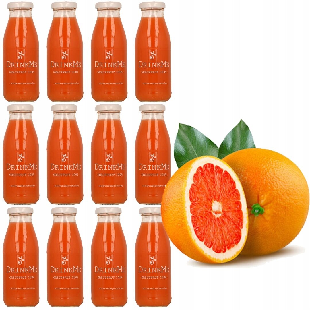 Drinkme Grapefruitový džus 100% z grapefruitu 250 ml x 12