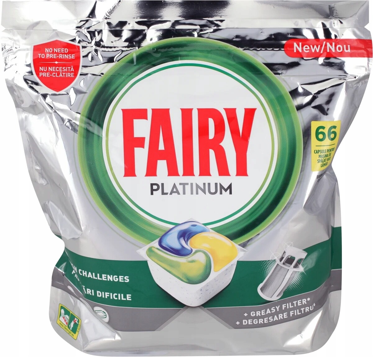 Fairy Platinum tablety Lemon 66 Ks+ Houbička