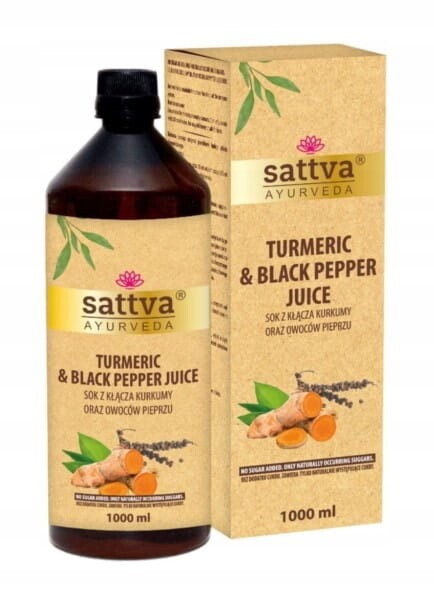 Sattva Šťáva z oddenku kurkuminu a plodů pepře