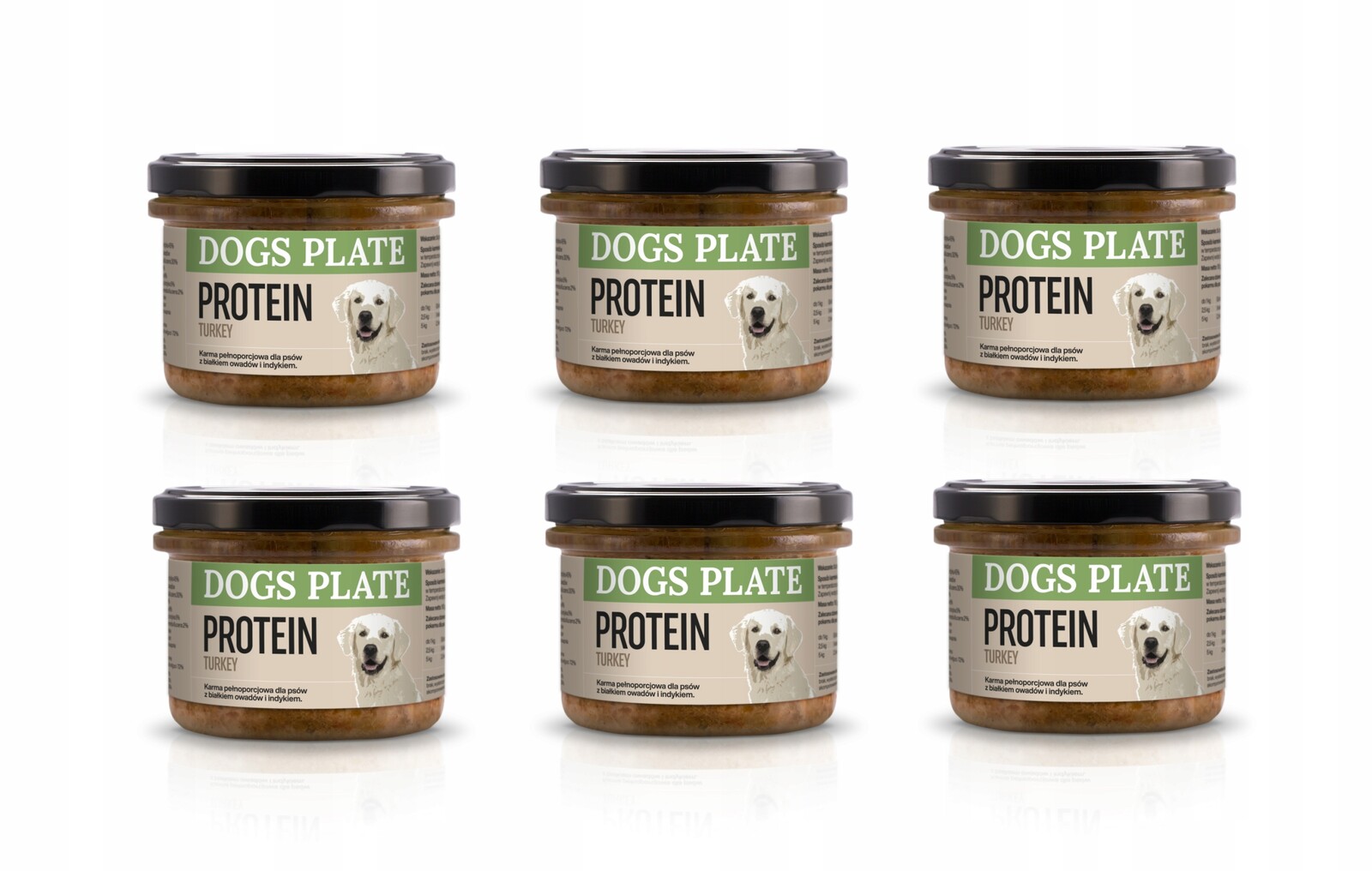 Dogs Plate Protein Turkey – krmivo z krůtího masa a hmyzích bílkovin 6x180 g