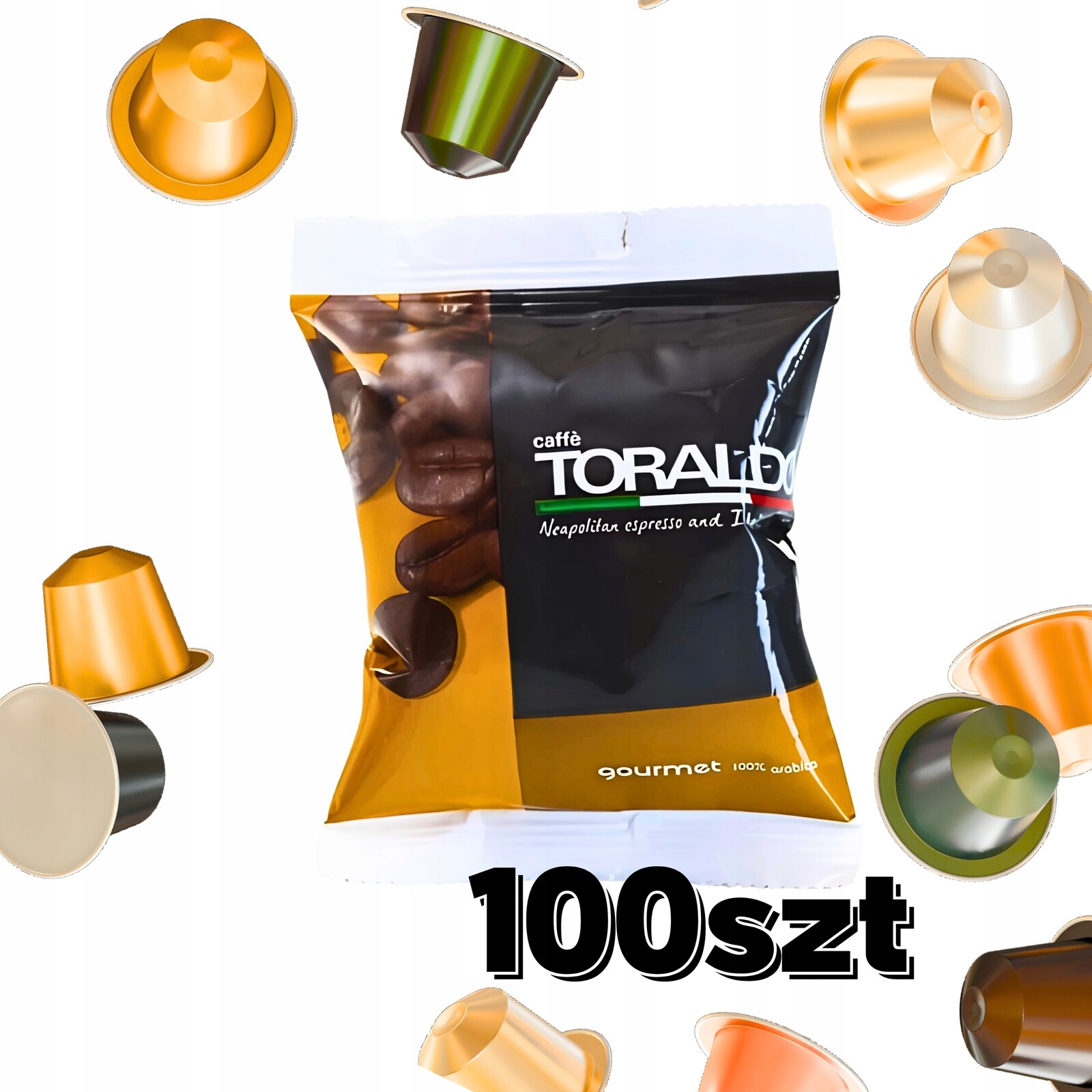 Káva v kapslích pro Nespresso Italské kapsle Toraldo Gourmet 100 kusů