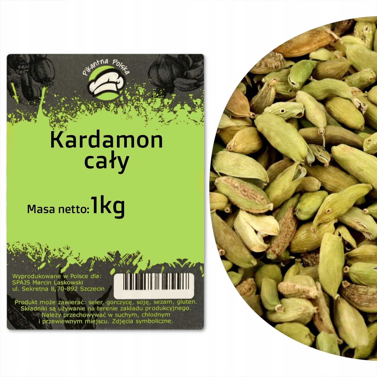 Kardamom 1kg Pikantna Polska